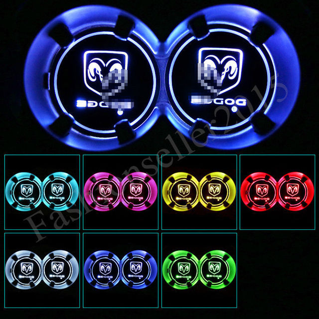 7 Color LED DODGE Ram Head Cup Acrylic Inserts